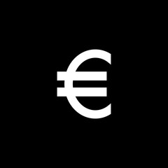 Obraz premium Euro currency symbol vector icon