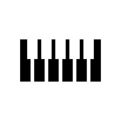 Piano keys vector icon