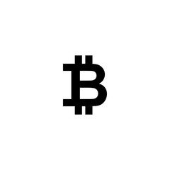 Bitcoin icon vector