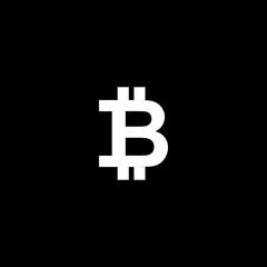Bitcoin icon vector