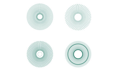 Vector Circular Guilloche Patterns