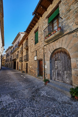 Fototapeta na wymiar Ainsa medieval village in Huesca province, Spain.