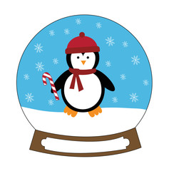 Christmas Candy Cane Penguin