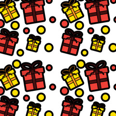 gift box christmas related pattern image vector illustration design 