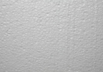 Oberflächenstruktur einer Isolierschaumplatte, weiß, als Hintergrundmotiv
