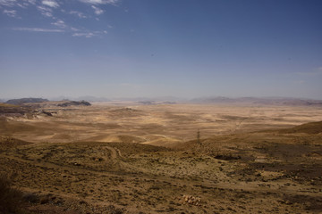 Sicht auf die Wüste von Norden