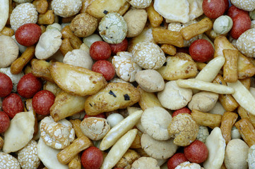 Reisgebäck, japanische Reiscräcker, Arare