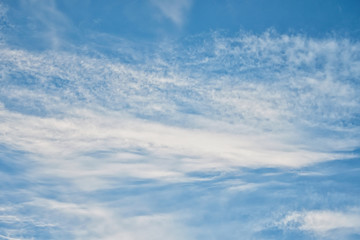 clear blue sky with plain white cloud with space for text background