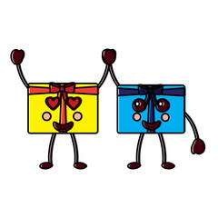 gift boxes emoji icon image vector illustration design  