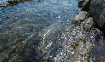 The ocean at north of Quebec, Canada