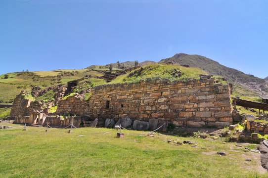 Chavín de Huántar  -  an archaeological site in Peru. 
