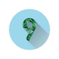 number abstract trianggle 