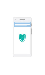 Vector Illustration of a Secure Electronic Device