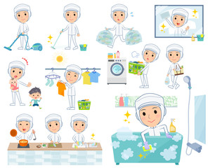 factory worker protection coat men_housekeeping