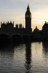 Fototapeta na wymiar Sunset London Skyline