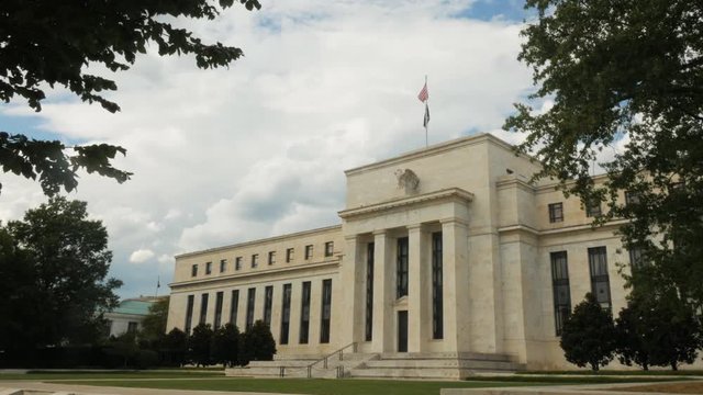 oblique view of the federal reserve building in washington, dc