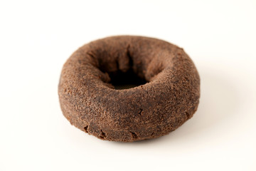 チョコレート ドーナッツ 白背景 