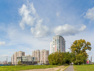Residential district in the city
