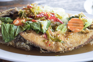 Thai-styled fried fish