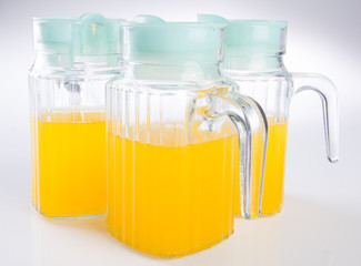 orange juice on a background