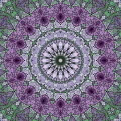 Fractal abstraction of winter, digital artwork for creative grap