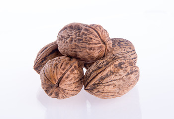 nut. walnut on the background