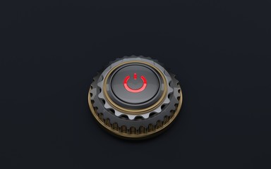 Button start stop with gears