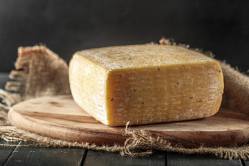 Cheese on the wooden table