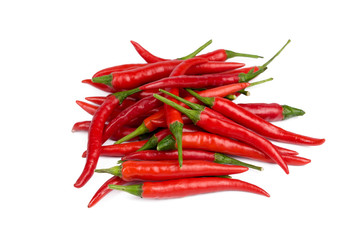 hot peppers isolated