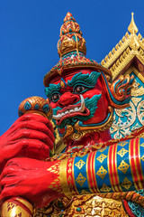 Temple guardian at a Thai Buddhist temple
