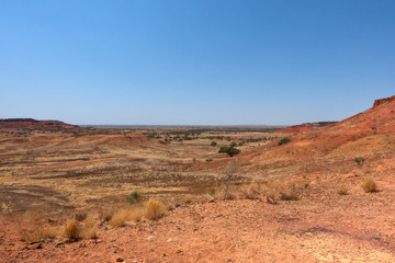 Fototapeta na wymiar Lilleyvale Hills from Cawnpore Lookout in Outback Queensland