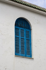 Beautiful windows in the small town of Sidi Bou Said. Tunisia