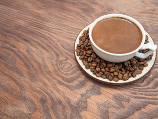 Freshly brewed natural coffee is the favorite drink of many people