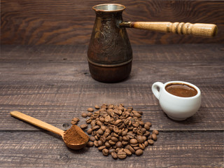 Freshly brewed natural coffee is the favorite drink of many people