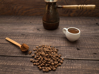 Freshly brewed natural coffee is the favorite drink of many people