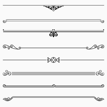 Set of decorative dividers