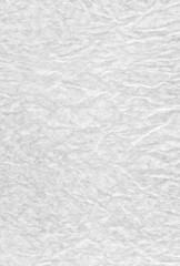 White blank crumpled and grungy textured paper background