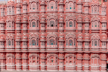 Hawa Mahal plus connu sous le nom du palais du vent à Jaipur au Rajasthan