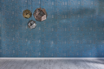 blue wall and wallpaper objects and background style