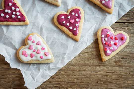 Heart shaped cookies