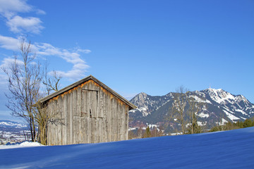 Allgäu - Winter - Stadel - Grünten - Weihnachten