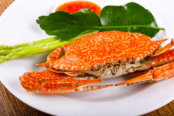 Boiled crab