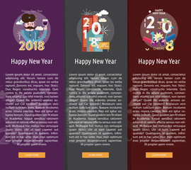 Happy New Year Banner Concept