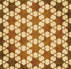 Retro brown Islam seamless geometry pattern background eastern style ornament