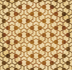 Retro brown Islam seamless geometry pattern background eastern style ornament