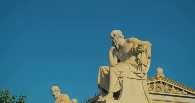 Greatest philosophers of antiquity Socrates and his disciple Plato reflect on the meaning of life in slow motion.