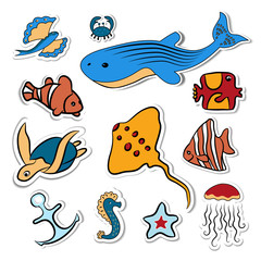 Clipart with deep-sea fish