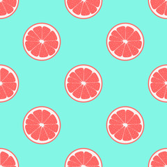 pattern with grapefruit