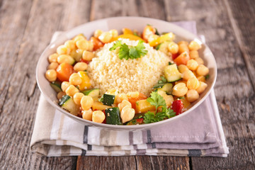 semolina and vegetable