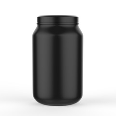 Jar on isolated white background, 3d illustration